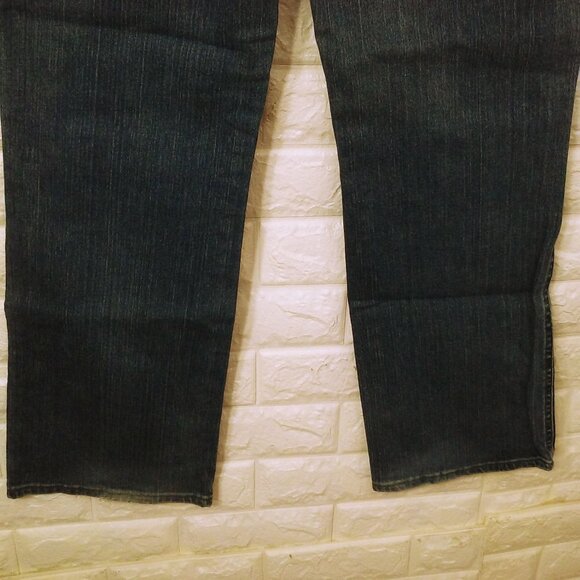 Y2K Lee Denim Mom Jeans Bootcut Lady-14M(32x32) Stretch Soft-Worn 5-Pocket Fray - Picture 10 of 12